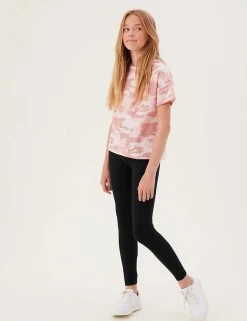 M&S Collection Cotton Rich Leggings With Stretch (2-16 Yrs) -School Uniform Sales Store SD 04 T74 3126V Y0 X EC 1