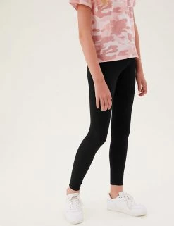 M&S Collection Cotton Rich Leggings With Stretch (2-16 Yrs) -School Uniform Sales Store SD 04 T74 3126V Y0 X EC 2