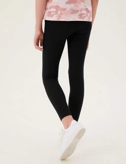 M&S Collection Cotton Rich Leggings With Stretch (2-16 Yrs) -School Uniform Sales Store SD 04 T74 3126V Y0 X EC 3