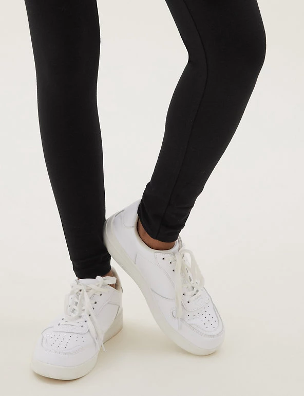 M&S Collection 5pk Cotton Rich Leggings With Stretch (6-16 Yrs) 5 M&S Collection 5pk Cotton Rich Leggings With Stretch (6-16 Yrs) - Image 3