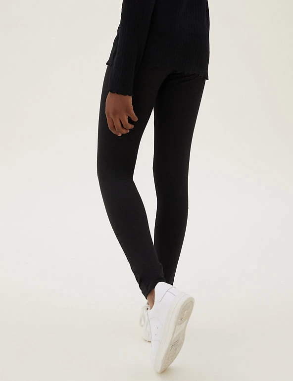 M&S Collection 5pk Cotton Rich Leggings With Stretch (6-16 Yrs) 7 M&S Collection 5pk Cotton Rich Leggings With Stretch (6-16 Yrs) - Image 5