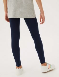 M&S Collection 5pk Cotton Rich Leggings (6-16 Yrs) -School Uniform Sales Store SD 04 T74 3364E F0 X EC 2