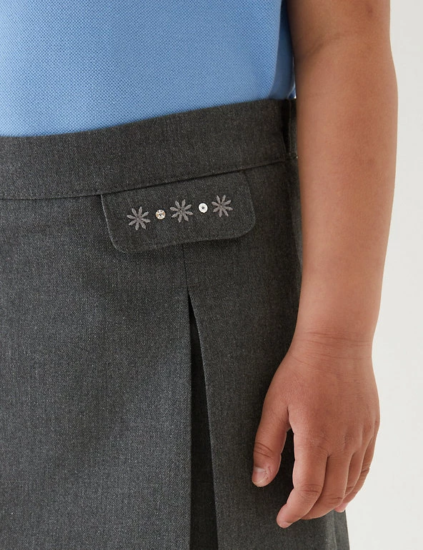 M&S Collection Skirts Girls' Embroided School Skirt (2-18 Yrs) 7 M&S Collection Skirts Girls' Embroided School Skirt (2-18 Yrs) - Image 5