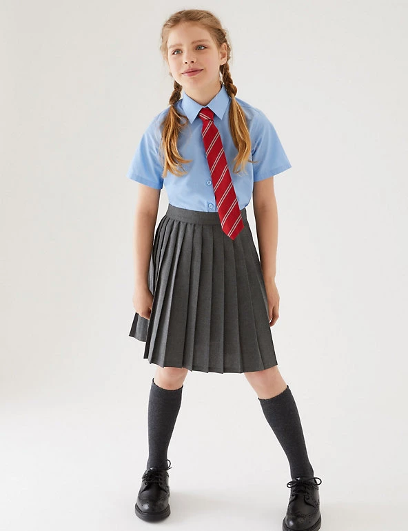 M&S Collection Skirts Girls' Easy Dressing Pull On School Skirt (2-16 Yrs) 9 M&S Collection Skirts Girls' Easy Dressing Pull On School Skirt (2-16 Yrs) - Image 7