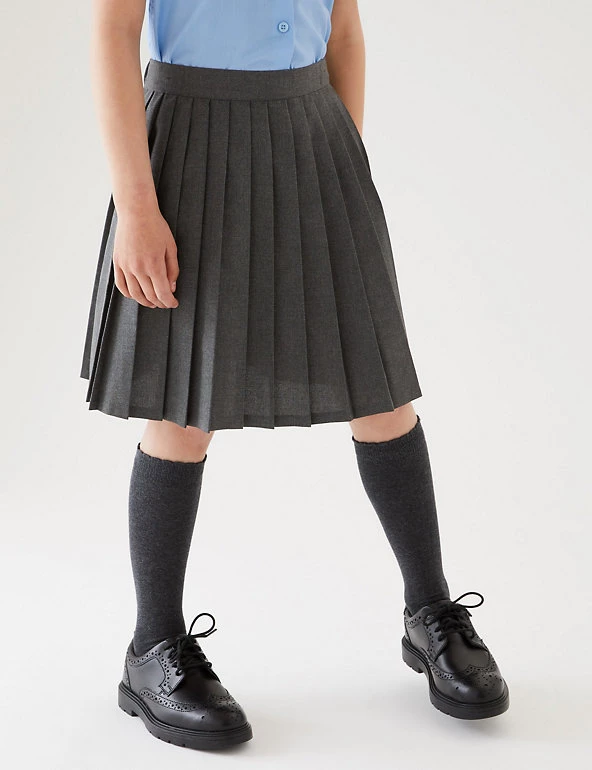 M&S Collection Skirts Girls' Easy Dressing Pull On School Skirt (2-16 Yrs) 11 M&S Collection Skirts Girls' Easy Dressing Pull On School Skirt (2-16 Yrs) - Image 9