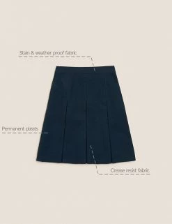 M&S Collection Skirts Girls' Permanent Pleats School Skirt (2-16 Yrs) -School Uniform Sales Store SD 04 T76 0132 F0 X EC 90