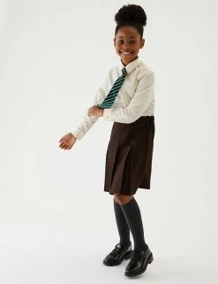 M&S Collection Skirts Girls' Permanent Pleats School Skirt (2-16 Yrs) -School Uniform Sales Store SD 04 T76 0132 N0 X EC 0