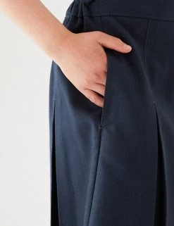 M&S Collection Skirts Girls' Slim Fit Permanent Pleats School Skirt (2-18 Yrs) -School Uniform Sales Store SD 04 T76 0137 F0 X EC 3