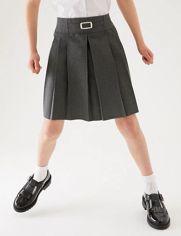 M&S Collection Skirts Girls' Permanent Pleats School Skirt (2-16 Yrs) 5 M&S Collection Skirts Girls' Permanent Pleats School Skirt (2-16 Yrs) - Image 3