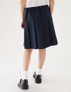 M&S Collection 2pk Girls' Crease Resistant School Skirts (2-16 Yrs) 40 M&S Collection 2pk Girls' Crease Resistant School Skirts (2-16 Yrs) -School Uniform Sales Store SD 04 T76 0197 F0 X EC 2