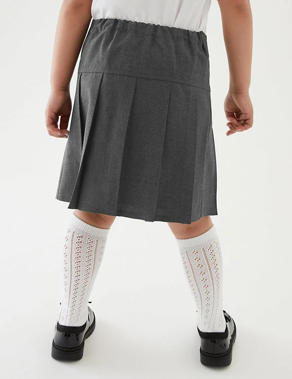 M&S Collection 2pk Girls' Crease Resistant School Skirts (2-16 Yrs) 6 M&S Collection 2pk Girls' Crease Resistant School Skirts (2-16 Yrs) - Image 4
