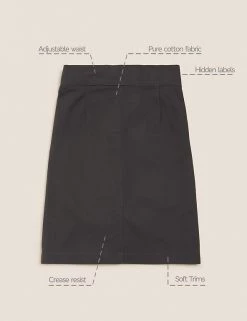 M&S Collection Skirts Girls' Pure Cotton Skin Kind™ School Skirt (2-18 Yrs) 8 M&S Collection Skirts Girls' Pure Cotton Skin Kind™ School Skirt (2-18 Yrs) -School Uniform Sales Store SD 04 T76 0310S T0 X EC 90