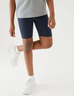 M&S Collection PE Kit 2pk Girls' Cotton With Stretch School Shorts (2-16 Yrs) 32 M&S Collection PE Kit 2pk Girls' Cotton With Stretch School Shorts (2-16 Yrs) -School Uniform Sales Store SD 04 T76 1033 F4 X EC 1