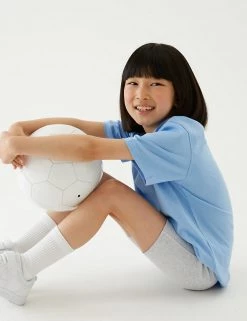 M&S Collection PE Kit 2pk Girls' Cotton With Stretch School Shorts (2-16 Yrs) 22 M&S Collection PE Kit 2pk Girls' Cotton With Stretch School Shorts (2-16 Yrs) -School Uniform Sales Store SD 04 T76 1033 T0 X EC 0