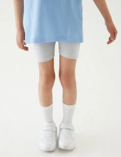 M&S Collection PE Kit 2pk Girls' Cotton With Stretch School Shorts (2-16 Yrs) 24 M&S Collection PE Kit 2pk Girls' Cotton With Stretch School Shorts (2-16 Yrs) -School Uniform Sales Store SD 04 T76 1033 T0 X EC 1