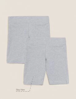 M&S Collection PE Kit 2pk Girls' Cotton With Stretch School Shorts (2-16 Yrs) 23 M&S Collection PE Kit 2pk Girls' Cotton With Stretch School Shorts (2-16 Yrs) -School Uniform Sales Store SD 04 T76 1033 T0 X EC 90