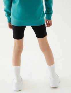 M&S Collection PE Kit 2pk Girls' Cotton With Stretch School Shorts (2-16 Yrs) 21 M&S Collection PE Kit 2pk Girls' Cotton With Stretch School Shorts (2-16 Yrs) -School Uniform Sales Store SD 04 T76 1033 Y0 X EC 2