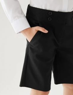 M&S Collection Girls' Regular Fit School Shorts (2-16 Yrs) 27 M&S Collection Girls' Regular Fit School Shorts (2-16 Yrs) -School Uniform Sales Store SD 04 T76 1231 Y0 X EC 4