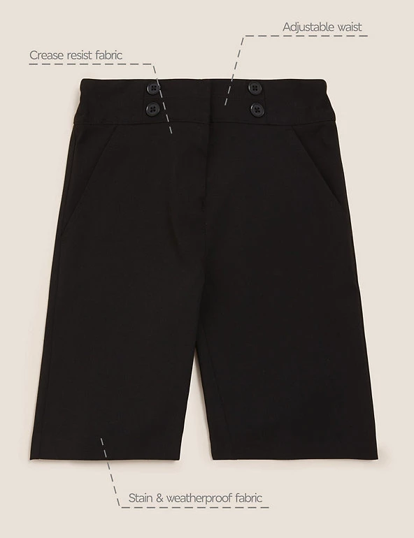 M&S Collection Girls' Regular Fit School Shorts (2-16 Yrs) 11 M&S Collection Girls' Regular Fit School Shorts (2-16 Yrs) - Image 9