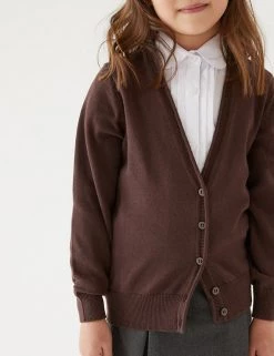 M&S Collection Cardigans 2pk Girls' Pure Cotton School Cardigan (3-18 Yrs) -School Uniform Sales Store SD 04 T76 1371 N0 X EC 1