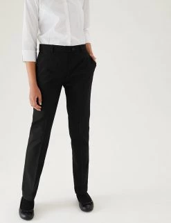 M&S Collection 2pk Girls' Skinny Leg School Trousers (2-18 Yrs) 22 M&S Collection 2pk Girls' Skinny Leg School Trousers (2-18 Yrs) -School Uniform Sales Store SD 04 T76 1426 Y0 X EC 1