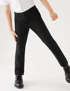 M&S Collection 2pk Girls' Easy Dressing Slim Leg School Trousers (3-18 Yrs) -School Uniform Sales Store SD 04 T76 1427 Y0 X EC 1