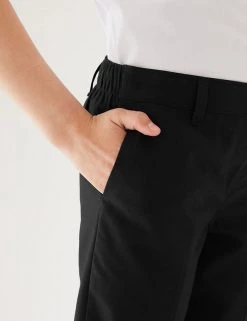 M&S Collection 2pk Girls' Easy Dressing Slim Leg School Trousers (3-18 Yrs) -School Uniform Sales Store SD 04 T76 1427 Y0 X EC 4