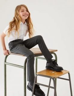 M&S Collection Girls' Skinny Leg Belted School Trousers (2-18 Yrs) 23 M&S Collection Girls' Skinny Leg Belted School Trousers (2-18 Yrs) -School Uniform Sales Store SD 04 T76 1428 T0 X EC 0