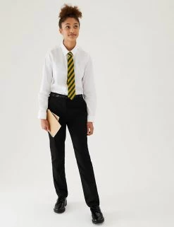 M&S Collection Girls' Skinny Leg Belted School Trousers (2-18 Yrs)