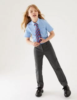 M&S Collection Girls' Slim Leg Additional Length Trousers (2-18 Yrs) 21 M&S Collection Girls' Slim Leg Additional Length Trousers (2-18 Yrs) -School Uniform Sales Store SD 04 T76 1431L T0 X EC 0