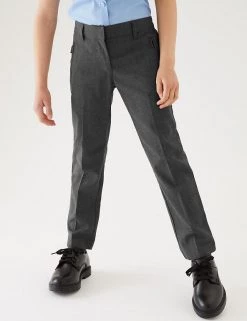 M&S Collection Girls' Slim Leg Additional Length Trousers (2-18 Yrs) 23 M&S Collection Girls' Slim Leg Additional Length Trousers (2-18 Yrs) -School Uniform Sales Store SD 04 T76 1431L T0 X EC 1