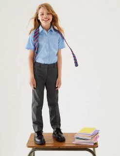 M&S Collection Girls' Slim Leg Slim Fit School Trousers (2-18 Yrs) -School Uniform Sales Store SD 04 T76 1432 T0 X EC 0