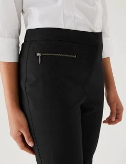 M&S Collection Girls' Super Skinny Zip School Trousers (2-18 Yrs) -School Uniform Sales Store SD 04 T76 1433 Y0 X EC 4