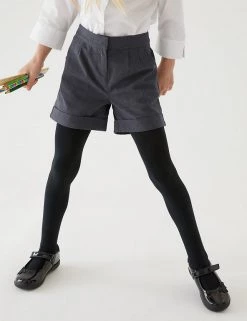 M&S Collection School Girls' Regular Leg Shorts (2-16 Yrs) -School Uniform Sales Store SD 04 T76 1434 T0 X EC 1