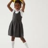 M&S Collection Dresses Girls' Cotton Knitted School Pinafore (2-12 Yrs) -School Uniform Sales Store SD 04 T76 1729 T0 X EC 0