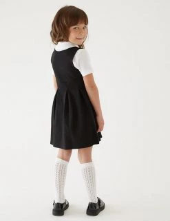 M&S Collection Dresses Girls' Cotton Knitted School Pinafore (2-12 Yrs) -School Uniform Sales Store SD 04 T76 1729 Y0 X EC 2