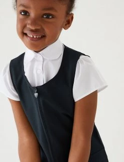 M&S Collection Dresses 2pk Girls’ Crease Resistant School Pinafores (2-12 Yrs) -School Uniform Sales Store SD 04 T76 1750 F0 X EC 1