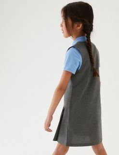 M&S Collection Dresses 2pk Girls’ Crease Resistant School Pinafores (2-12 Yrs) -School Uniform Sales Store SD 04 T76 1750 T0 X EC 2