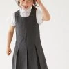M&S Collection Dresses Girls' Plus Fit Pleated School Pinafore (2-12 Yrs) -School Uniform Sales Store SD 04 T76 1751P T0 X EC 0