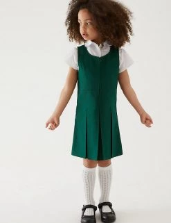 M&S Collection Dresses Girls' Permanent Pleats School Pinafore (2-12 Yrs) -School Uniform Sales Store SD 04 T76 1752 EE X EC 0