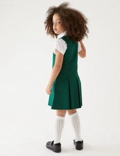 M&S Collection Dresses Girls' Permanent Pleats School Pinafore (2-12 Yrs) -School Uniform Sales Store SD 04 T76 1752 EE X EC 2