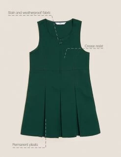 M&S Collection Dresses Girls' Permanent Pleats School Pinafore (2-12 Yrs) -School Uniform Sales Store SD 04 T76 1752 EE X EC 90