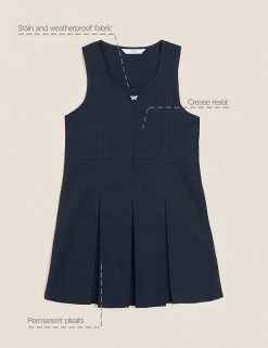 M&S Collection Dresses Girls' Permanent Pleats School Pinafore (2-12 Yrs) -School Uniform Sales Store SD 04 T76 1752 F0 X EC 90