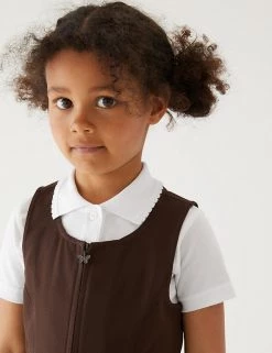 M&S Collection Dresses Girls' Permanent Pleats School Pinafore (2-12 Yrs) -School Uniform Sales Store SD 04 T76 1752 N0 X EC 1