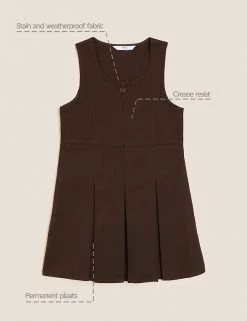 M&S Collection Dresses Girls' Permanent Pleats School Pinafore (2-12 Yrs) -School Uniform Sales Store SD 04 T76 1752 N0 X EC 90