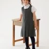 M&S Collection Dresses Girls' Permanent Pleats School Pinafore (2-12 Yrs)