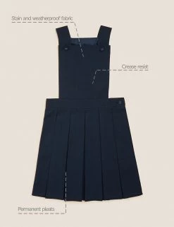 M&S Collection Dresses Girls' Permanent Pleats School Pinafore (2-12 Yrs) -School Uniform Sales Store SD 04 T76 1756 F0 X EC 90