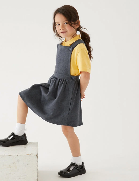 M&S Collection Dresses Girls' Cotton Rich School Pinafore (2-12 Yrs) 3 M&S Collection Dresses Girls' Cotton Rich School Pinafore (2-12 Yrs)