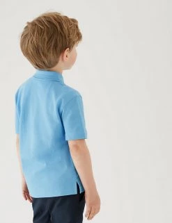 M&S Collection Polo-shirts 2pk Boys' Stain Resist School Polo Shirts (2-16 Yrs) -School Uniform Sales Store SD 04 T76 2053 E0 X EC 2