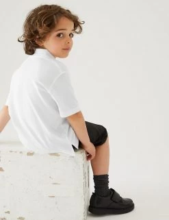 M&S Collection Polo-shirts 2pk Boys' Stain Resist School Polo Shirts (2-16 Yrs) -School Uniform Sales Store SD 04 T76 2053 Z0 X EC 2